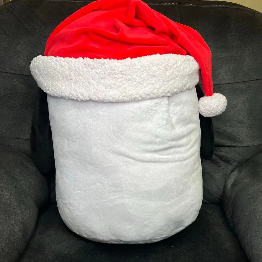 Christmas Peanuts 18” Tall Snoopy With Santa Hat Large Plush Rare HTF
